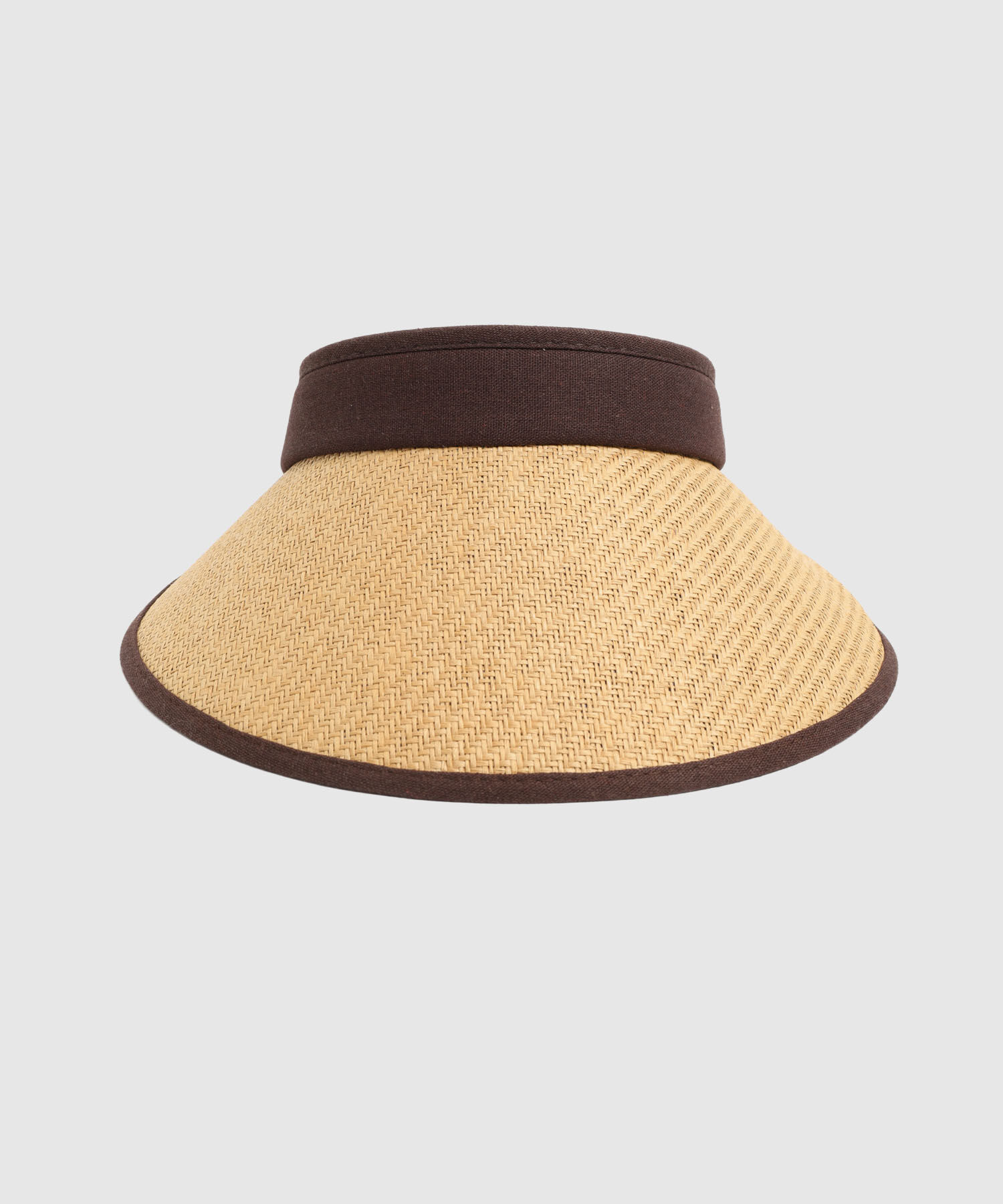 Visera Tejida con Borde en Contraste Mujer