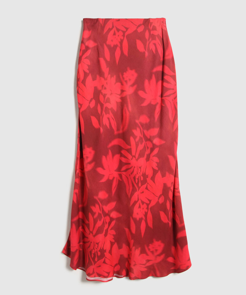 Falda Larga Estampada 