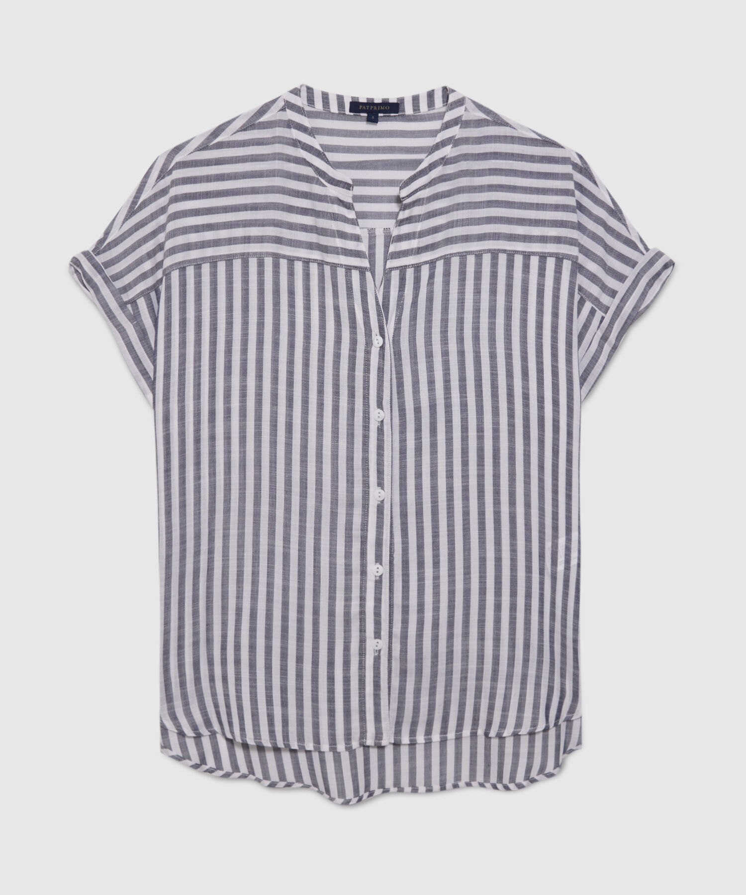 Blusa Manga Corta a Rayas