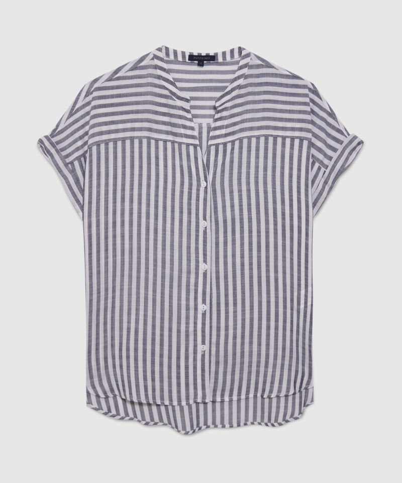 Blusa Manga Corta a Rayas