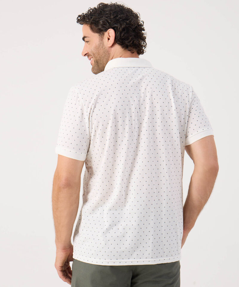 Polo Estampada Con Bolsillo En Lateral