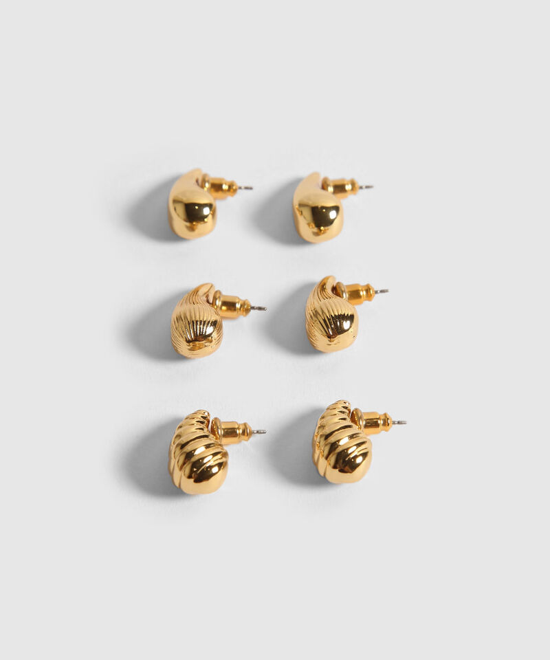 Aretes Set X 3 Pares De Aretes Ref. Kf241-0770-1