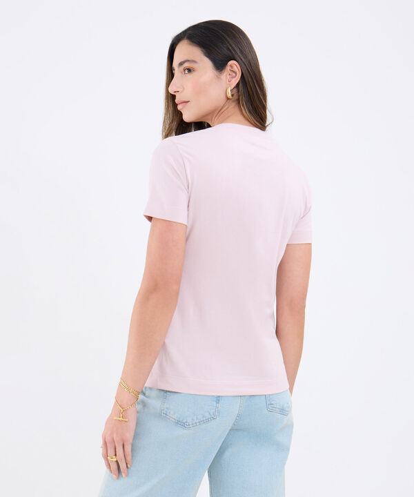 Camiseta Manga Corta Con Botones En Hombro