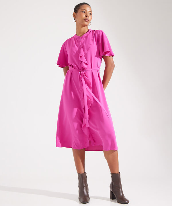 Vestido Largo Con Cuello Mao image number null
