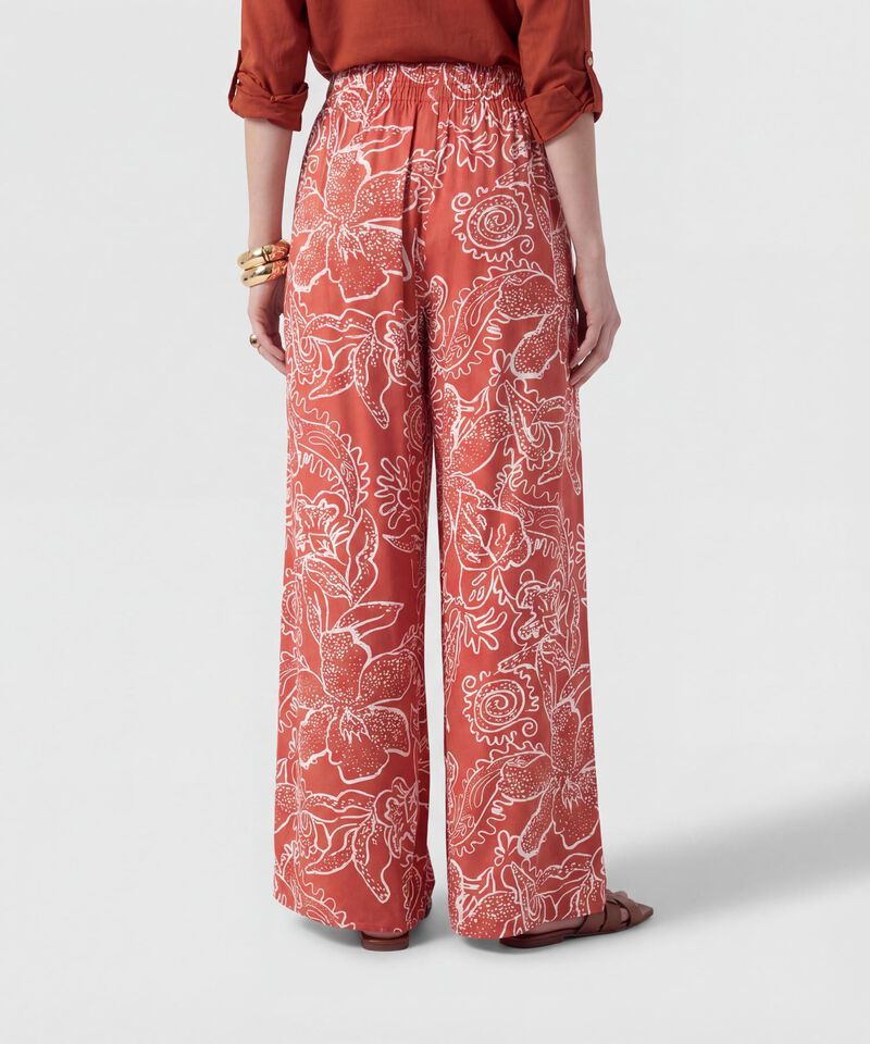 Pantal&oacute;n Fluido Estampado Para Mujer