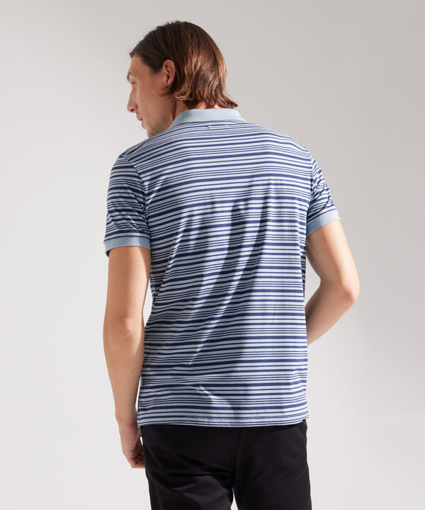 Polo, Cuello Y Puños Tejidos Con  Slim Fit