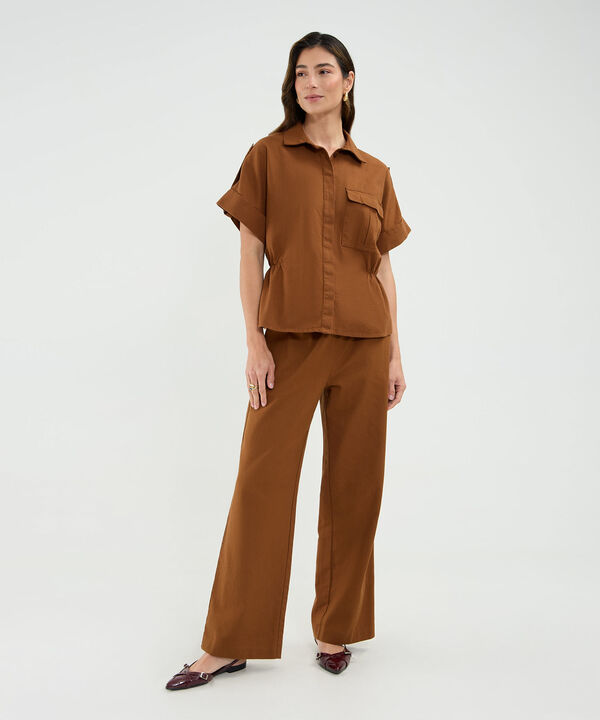 Camisa con Bolsillo de Tapa image number null