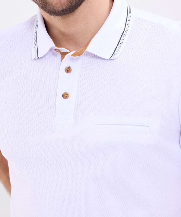 Polo Unicolor Para Hombre image number null