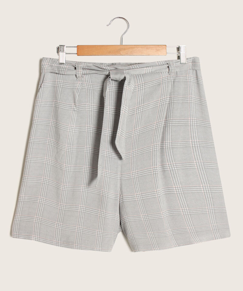 Bermuda Estampada Con Cinturón