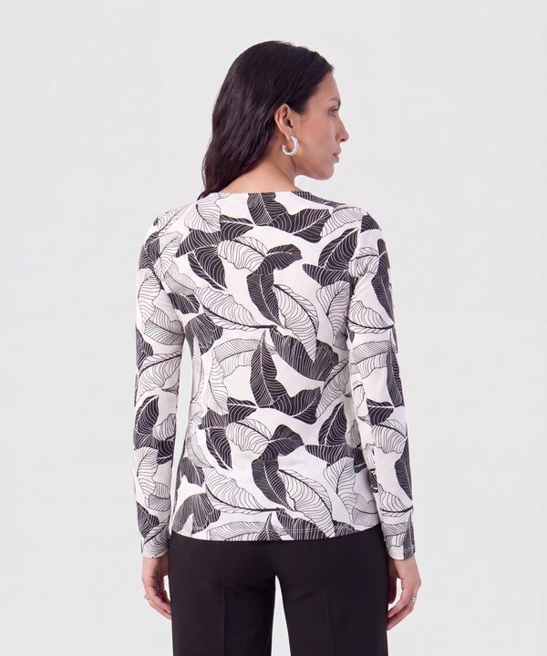 Camisetamanga Larga Estampada 
