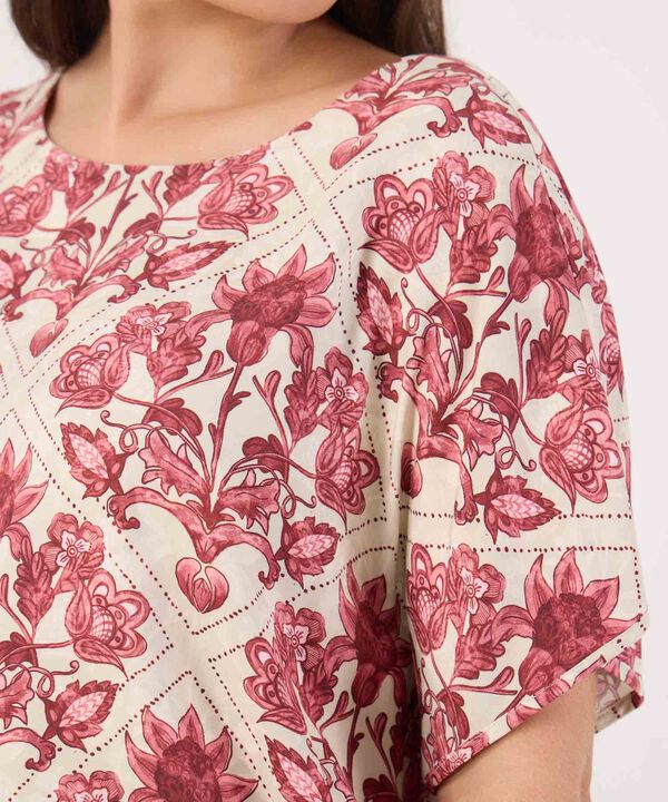 Blusa Manga Corta Para Mujer image number null