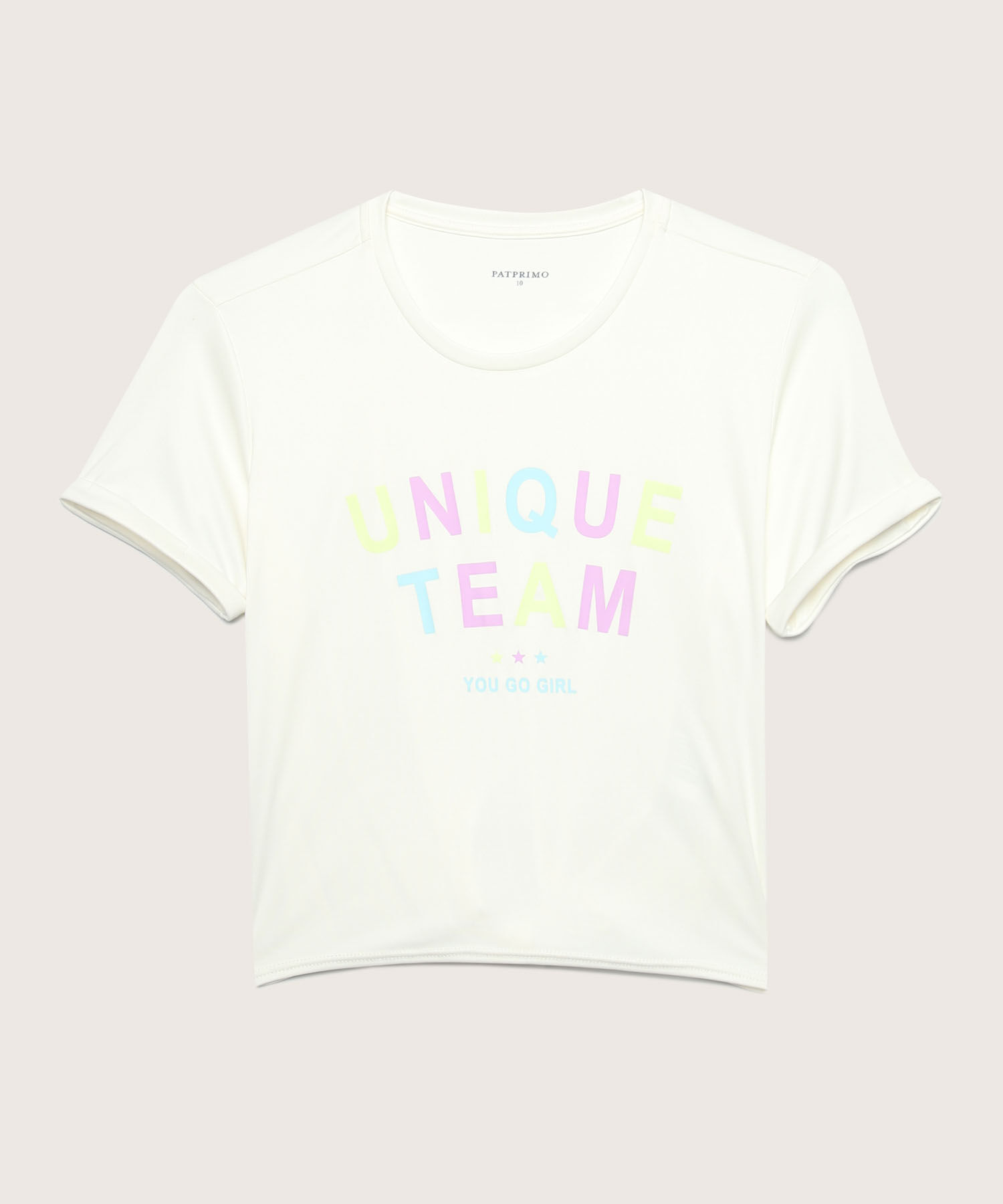 Camiseta Crop Top Manga Corta