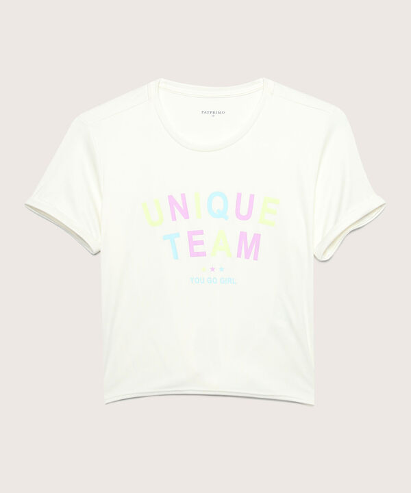 Camiseta Crop Top Manga Corta image number null