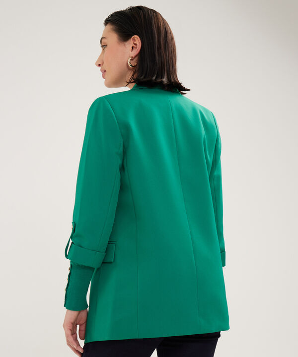 Blazer Unicolor Con Charretera