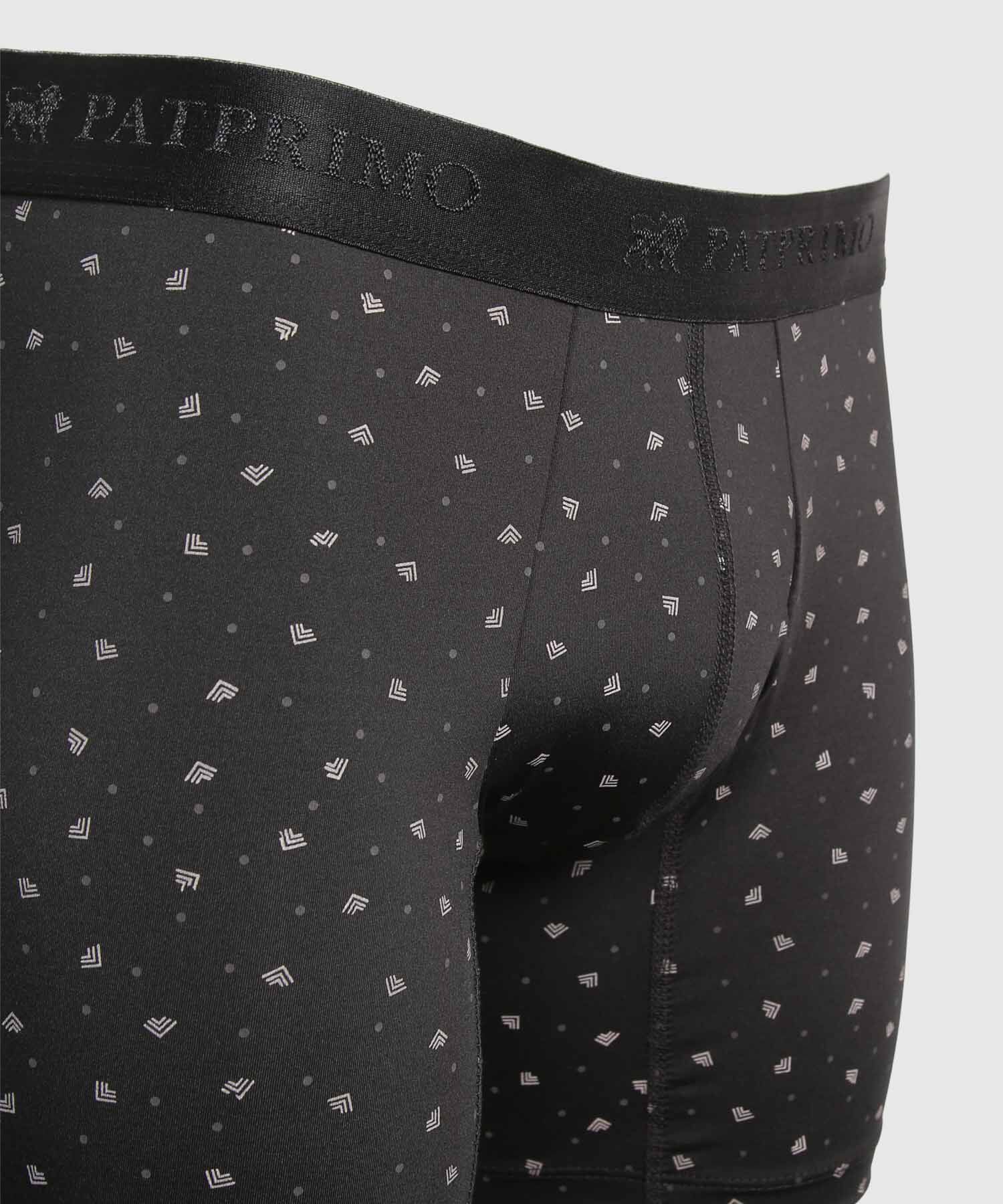 B&oacute;xer Medio Estampado En Microfibra 