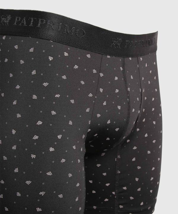 B&oacute;xer Medio Estampado En Microfibra 