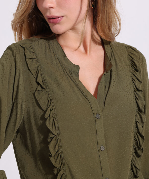 Blusa Cuello Nerú Manga 3/4