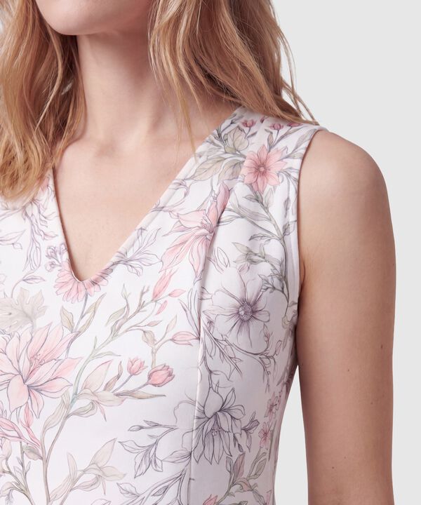 Camiseta Sin Mangas Con Escote V Para Muje