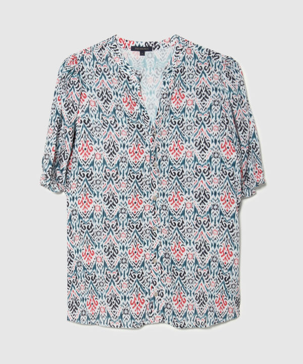 Blusa Estampada Manga Al Codo