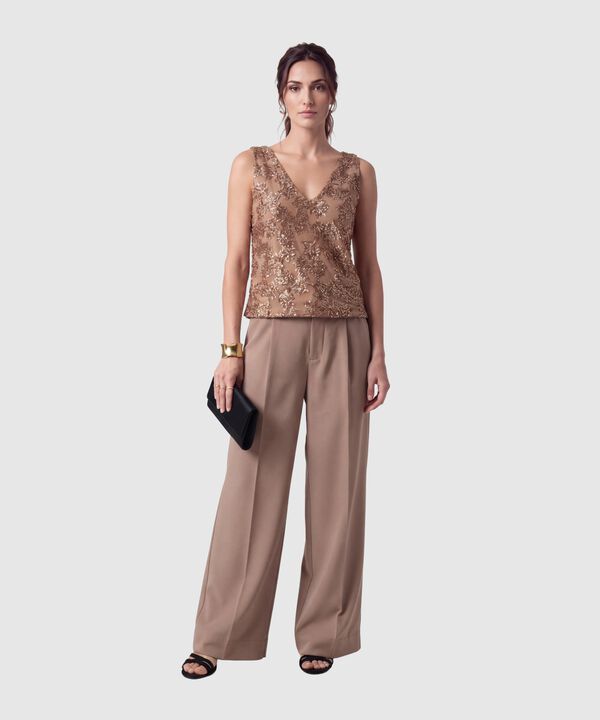 Camiseta Sisa Con Lentejuelas Para Mujer