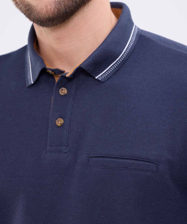 Polo Unicolor Para Hombre image number null