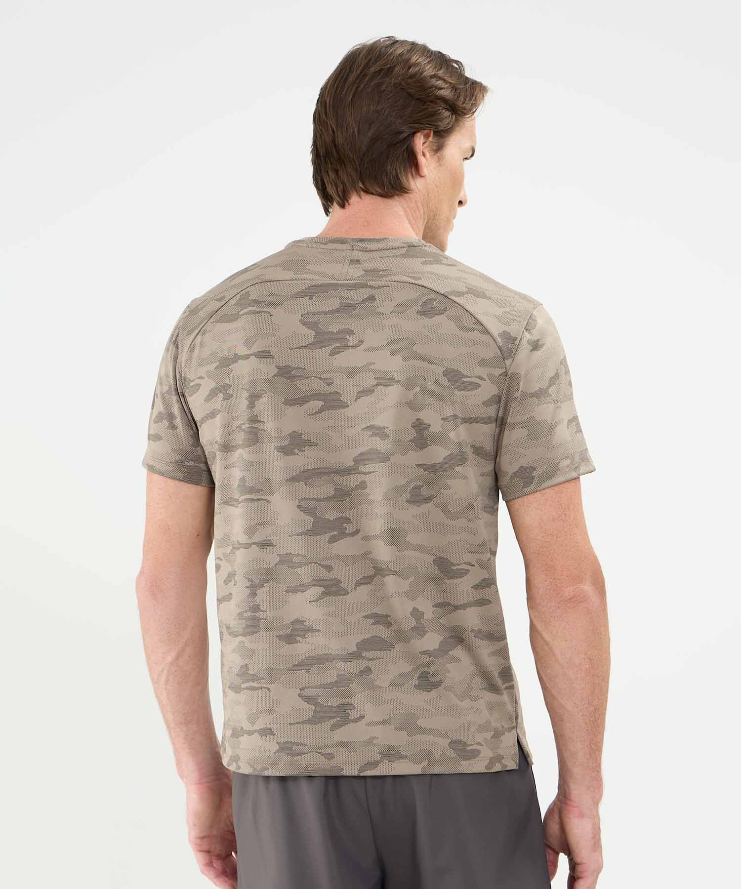 Camiseta Manga Corta Unicolor Texturizada