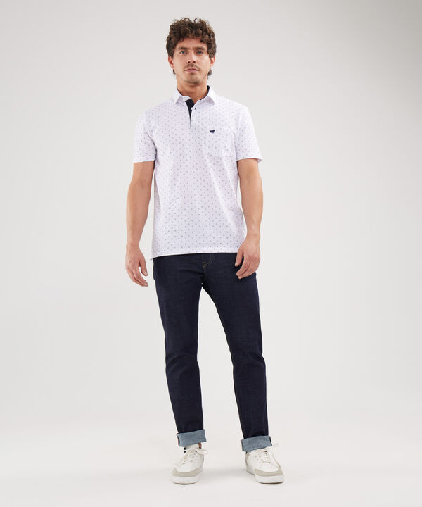 Polo Cuello Maquina Estampada