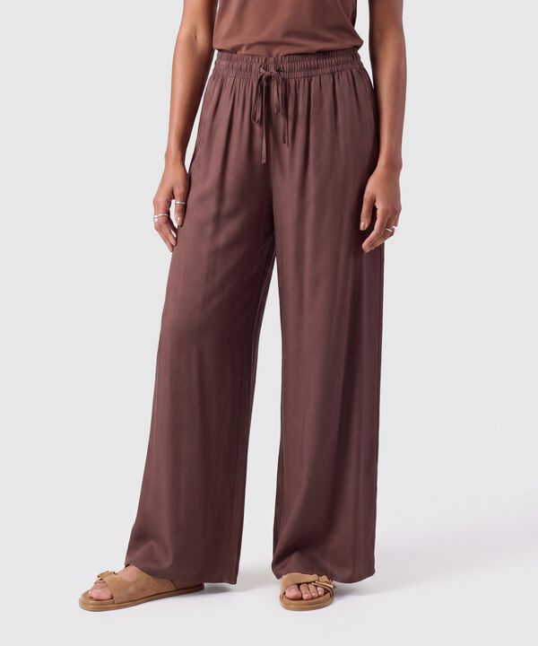 Pantal&oacute;n Fluido Con Cord&oacute;n Ajustable Para Mujer image number null