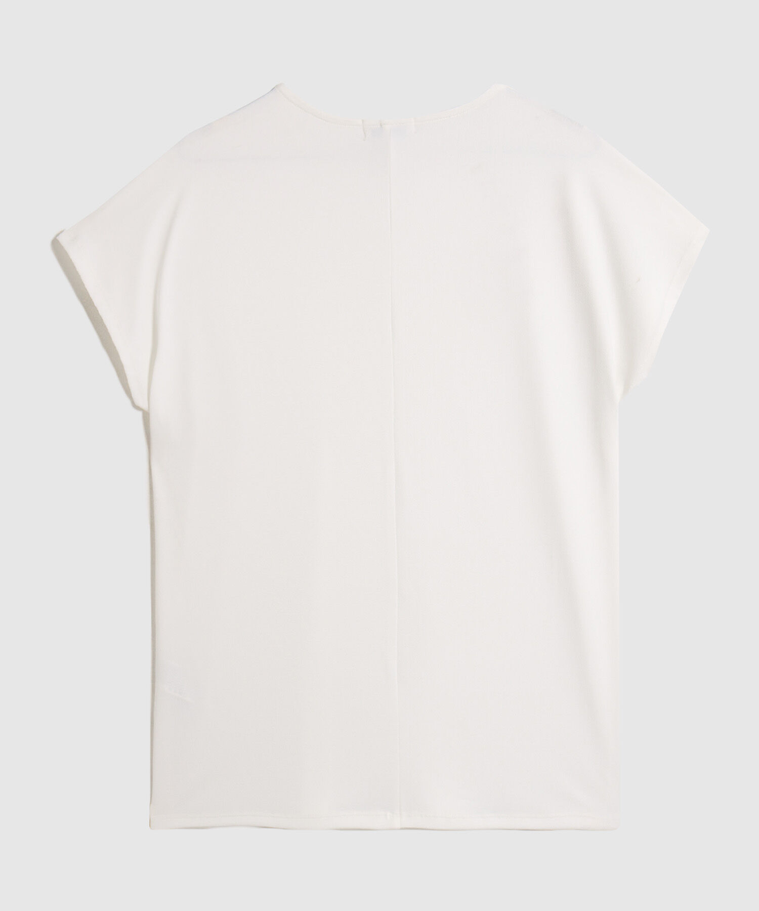 Camiseta Manga Corta Estilo Minimalista Para Mujer Curvy