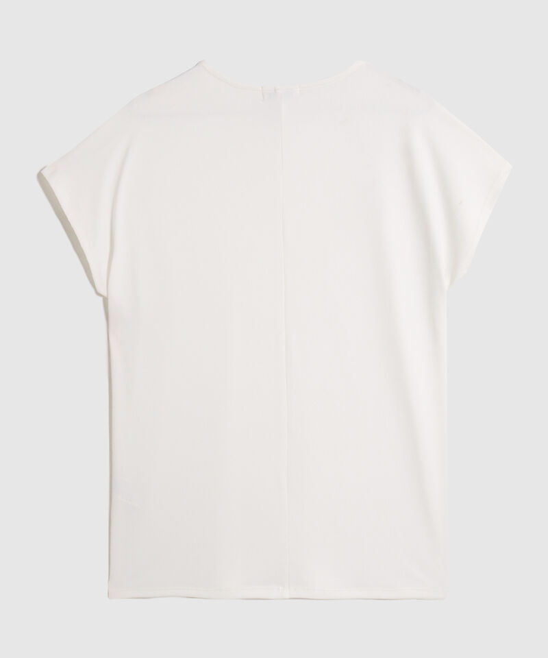 Camiseta Manga Corta Estilo Minimalista Para Mujer Curvy