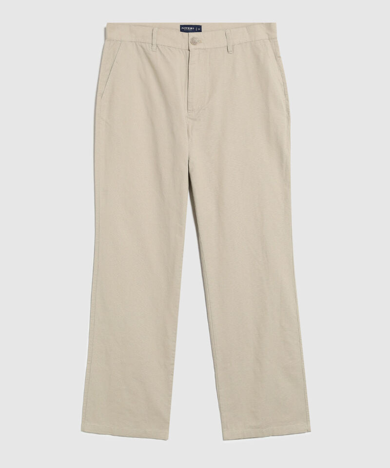 Pantal&oacute;n Chino De Corte Recto Para Hombre