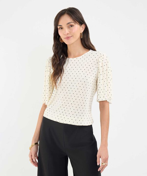 Blusa Estampado de Lunares image number null