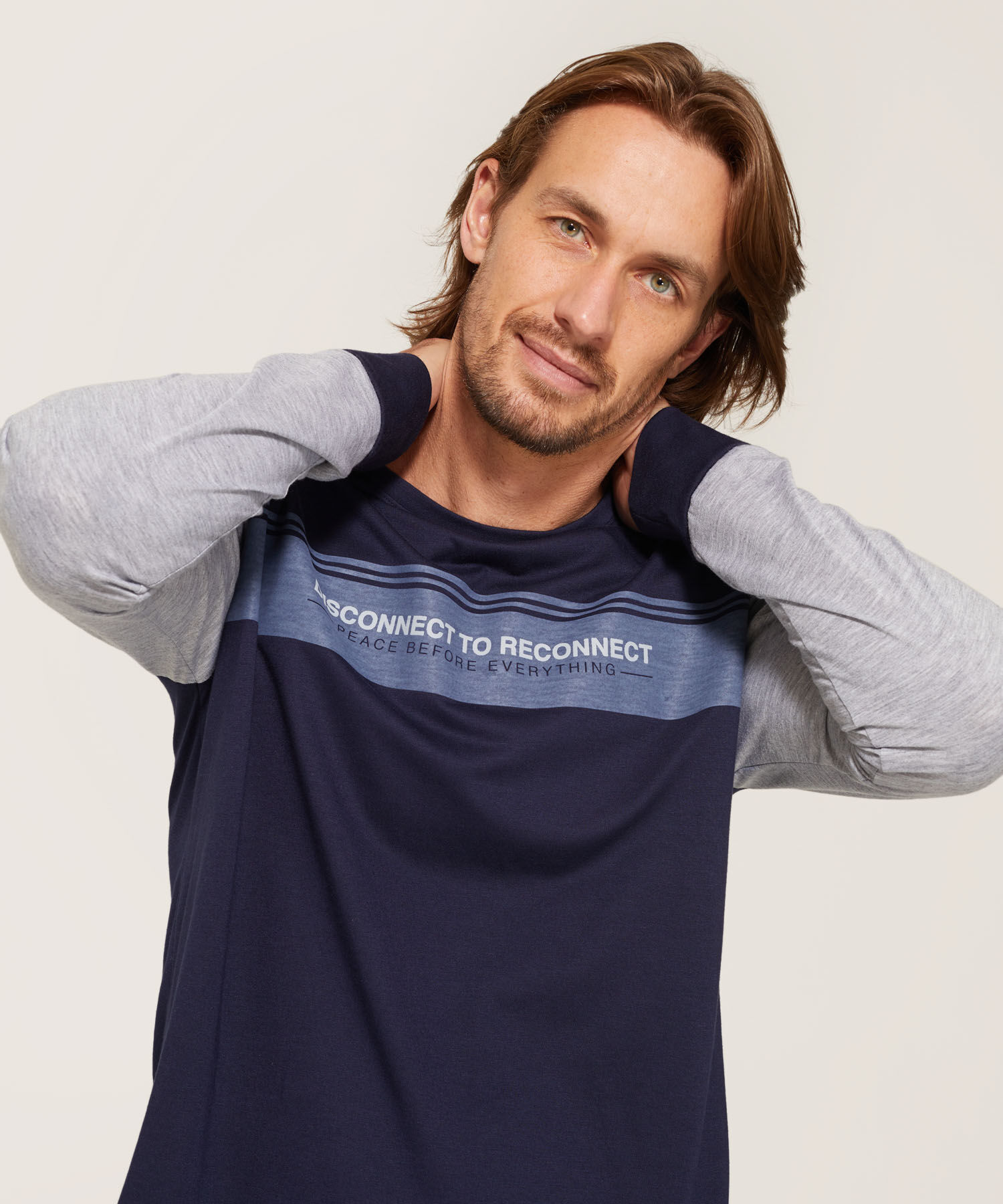 Pijama Camiseta Manga Larga