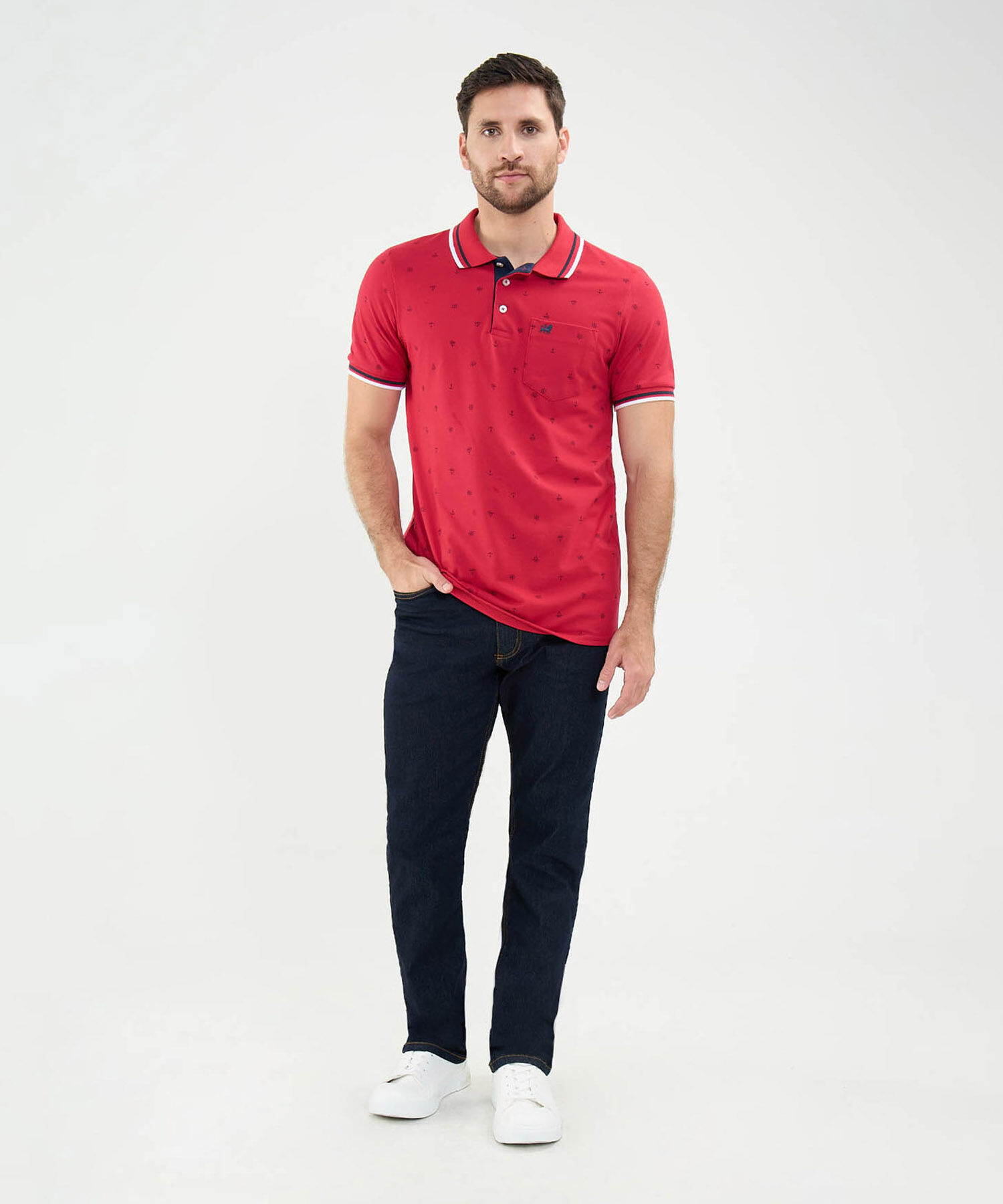 Polo Tejida Estampada