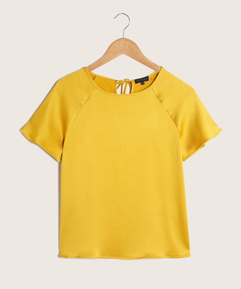 Blusa Manga Corta Unicolor