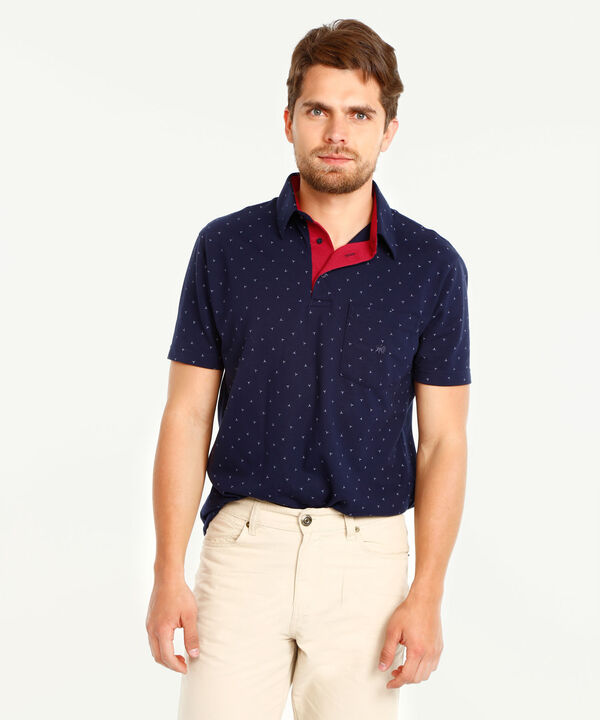 Polo Estampada Cuello Duro Surtido image number null