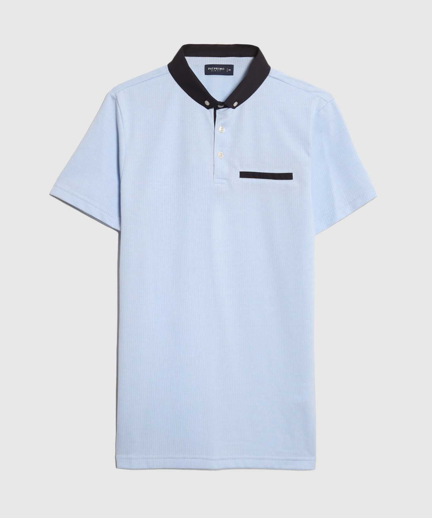 Polo Cuello Duro con Bolsillo