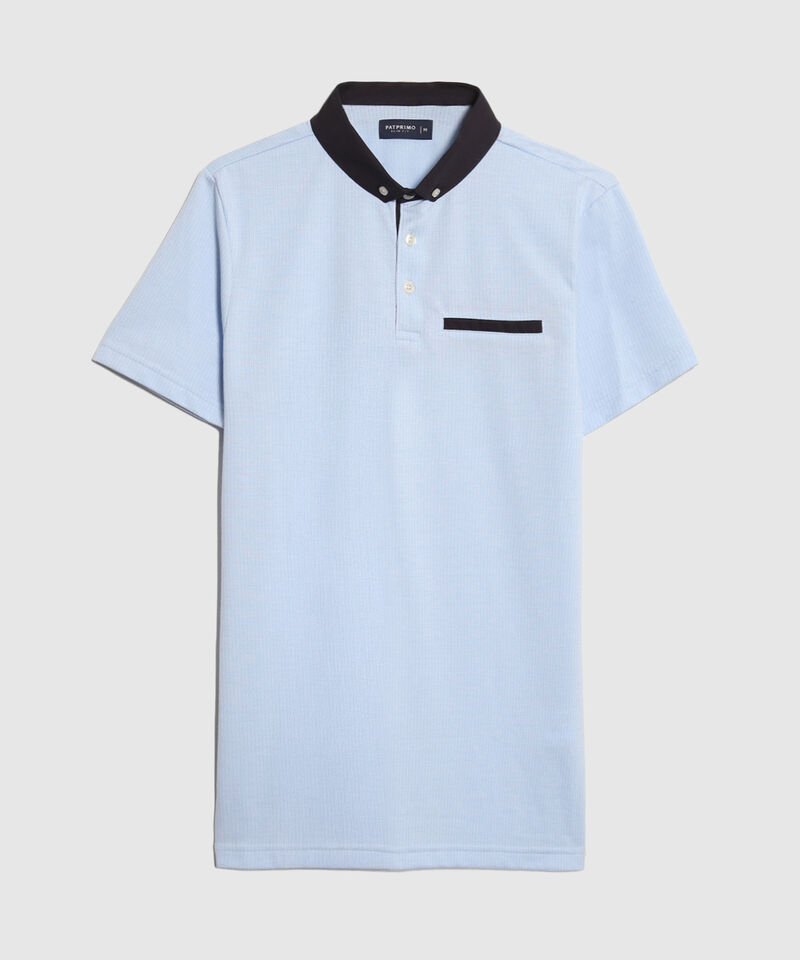 Polo Cuello Duro con Bolsillo