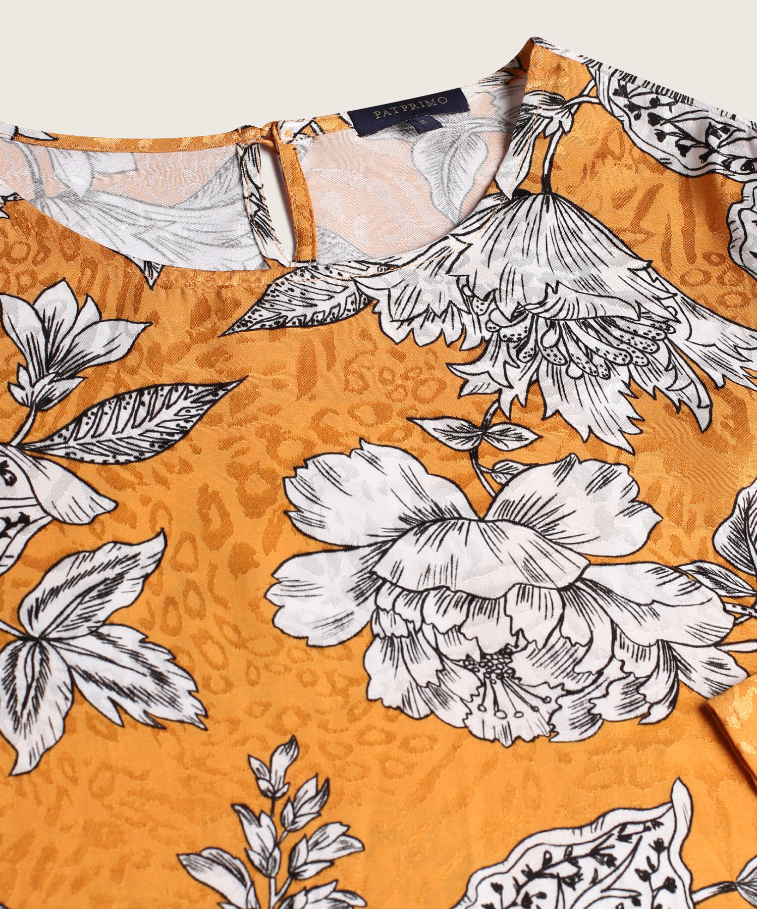 Blusa Estampada Manga Tres Cuartos
