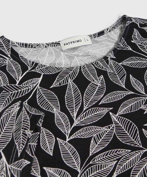 Camiseta Con Estampado Florar 