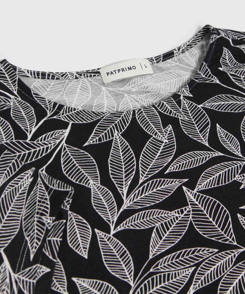 Camiseta Con Estampado Florar 