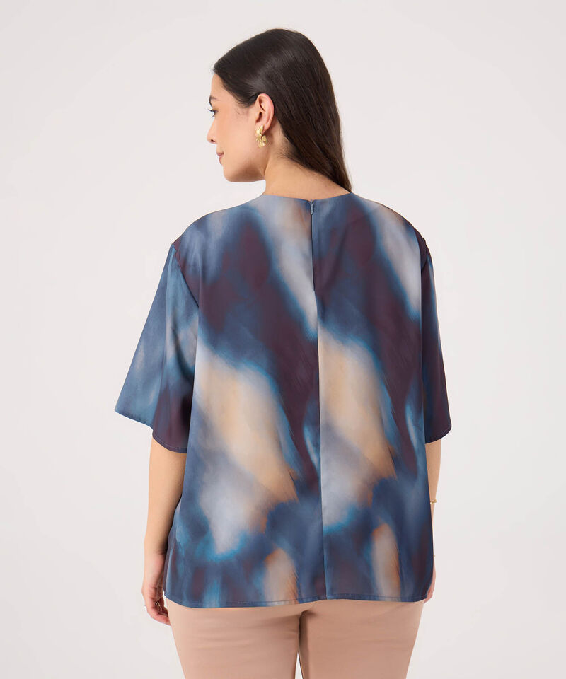 Blusa Manga Corta Estampada
