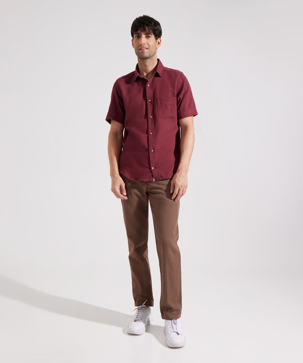 Camisa Manga Corta Unicolor