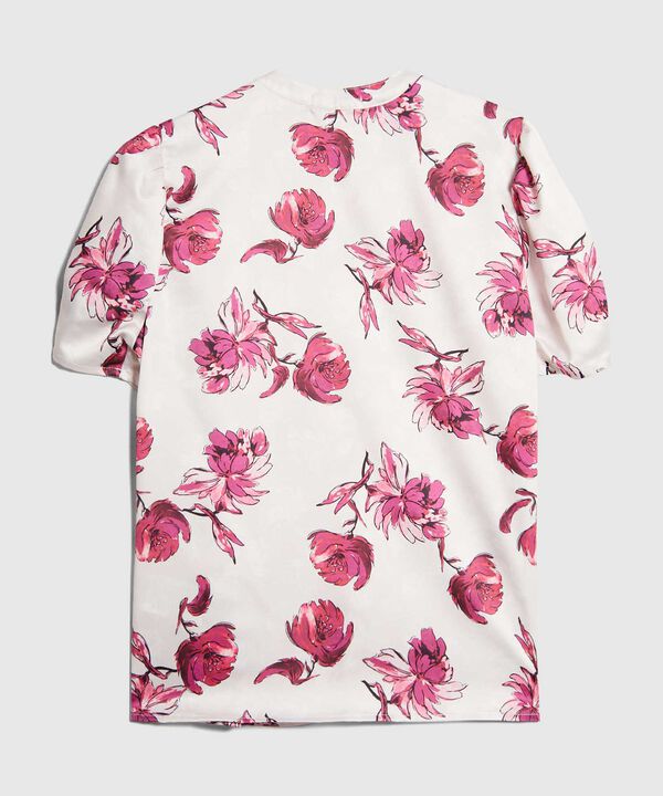 Blusa Estampada Manga Englobada