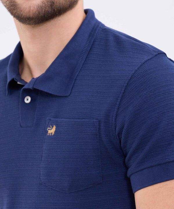 Polo Cuello Tejido Con Bolsillo Para Hombre image number null