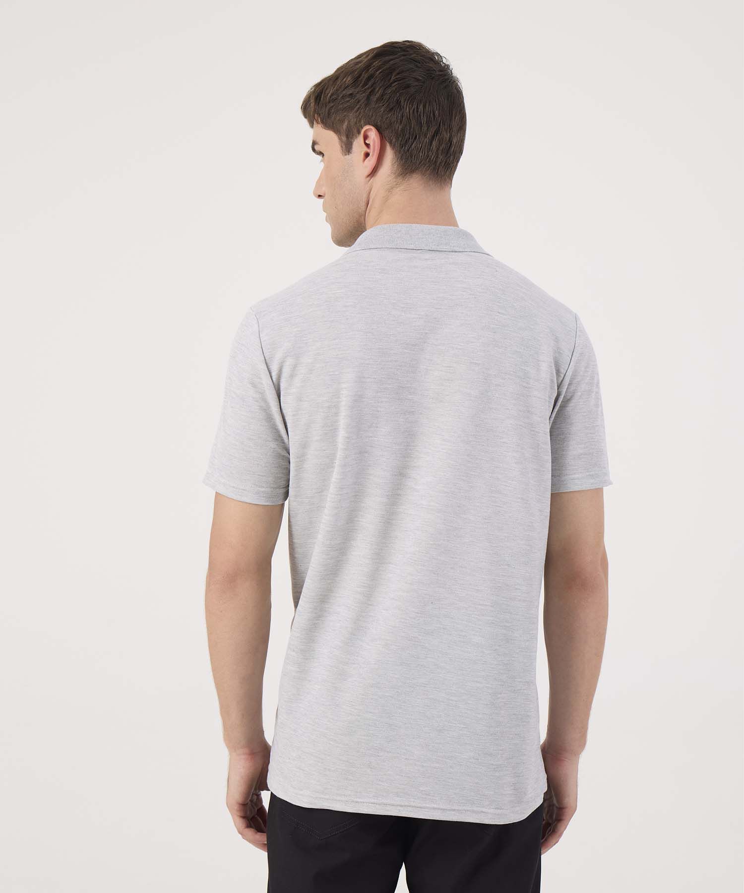 Polo Unicolor Con Bolsillo 