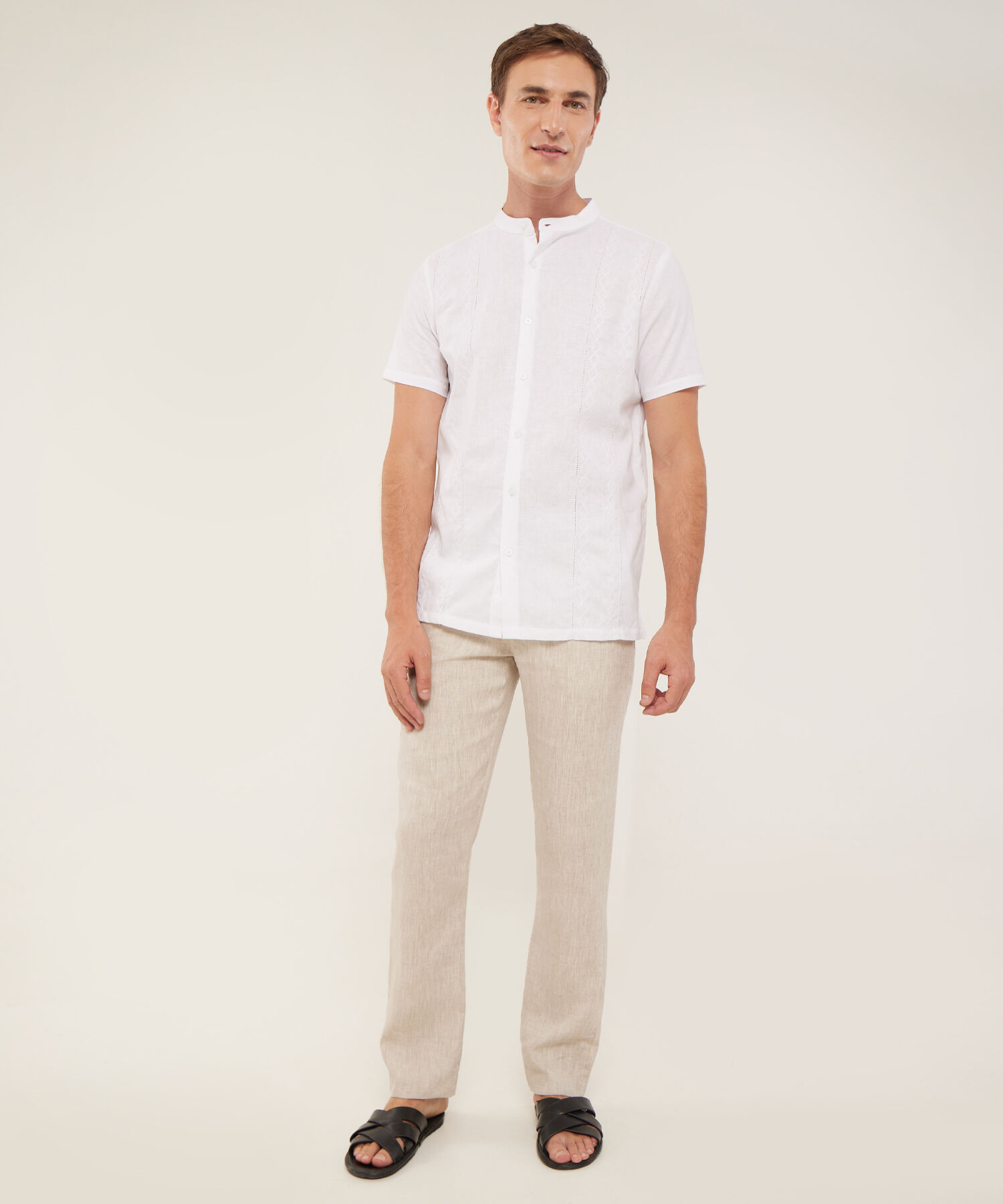 Pantalón Chino En Lino