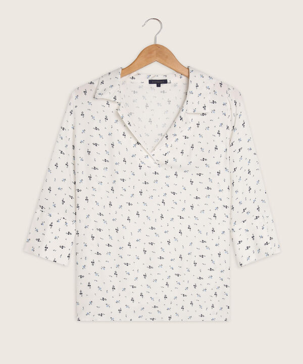 Camisa Estampada Escote en V