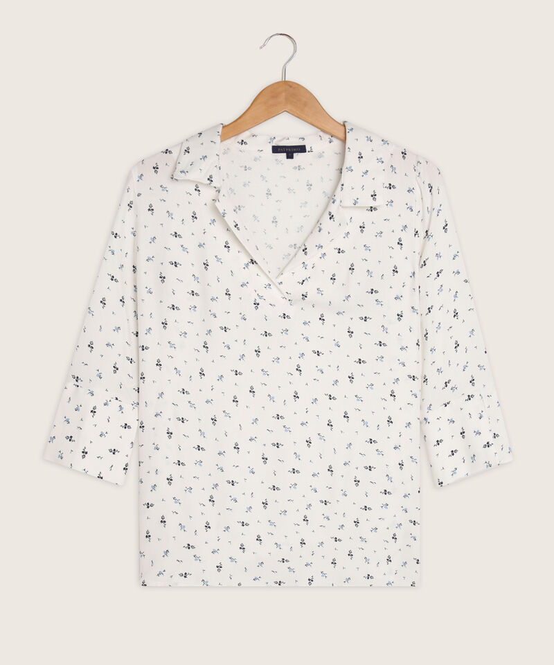 Camisa Estampada Escote en V