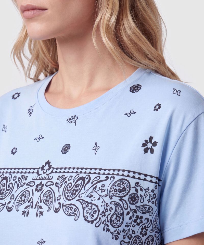 Camiseta Estampada Manga Corta Mujer